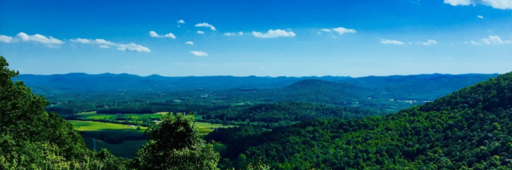Vista of Blue Ridge Mountains from Parkway